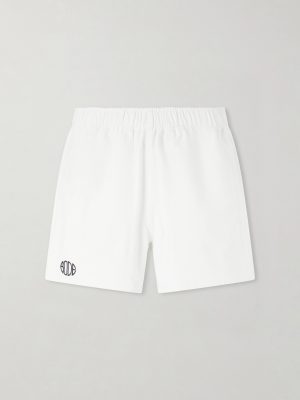Field Straight-Leg Logo-Embroidered Cotton-Twill Shorts Field Straight-Leg Logo-Embroidered Cotton-Twill Shorts