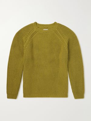 Merton Cotton and Wool-Blend Sweater Merton Cotton and Wool-Blend Sweater