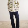 Camp Bead-Embellished Jacquard-Knit Wool and Cotton-Blend Cardigan - OU Camp Bead-Embellished Jacquard-Knit Wool and Cotton-Blend Cardigan - OU