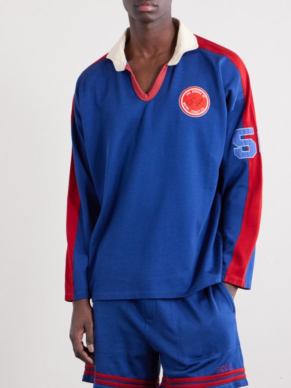 Lakewood Appliquéd Jersey Polo Shirt - FR Lakewood Appliquéd Jersey Polo Shirt - FR