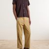 Straight-Leg Cotton Feather Runner Trousers - OU