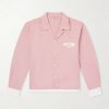 Heart Deco Logo-Appliquéd Cotton-Faille Shirt Heart Deco Logo-Appliquéd Cotton-Faille Shirt