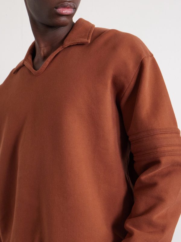Crew Polo Cotton-Jersey Sweatshirt - CU Crew Polo Cotton-Jersey Sweatshirt - CU