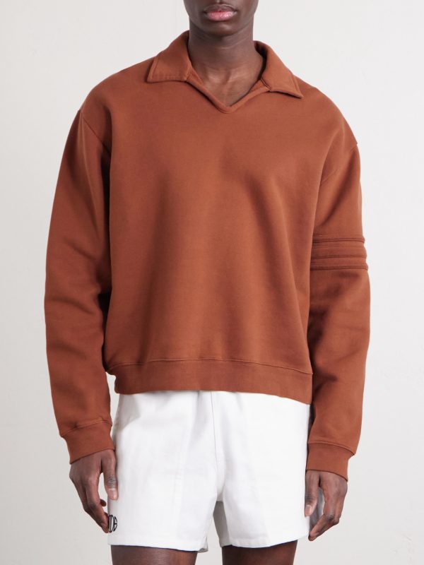 Crew Polo Cotton-Jersey Sweatshirt - FR Crew Polo Cotton-Jersey Sweatshirt - FR