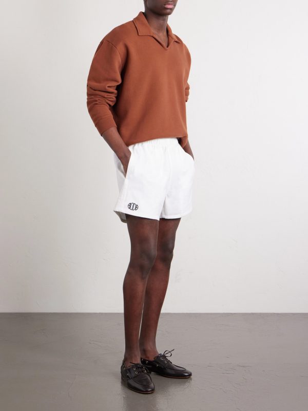 Crew Polo Cotton-Jersey Sweatshirt - OU Crew Polo Cotton-Jersey Sweatshirt - OU