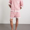 Heart Deco Straight-Leg Logo-Appliquéd Cotton-Faille Shorts - OU