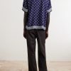 Camp-Collar Printed Silk-Voile Shirt - BK Camp-Collar Printed Silk-Voile Shirt - BK