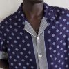 Camp-Collar Printed Silk-Voile Shirt - CU Camp-Collar Printed Silk-Voile Shirt - CU