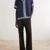 Camp-Collar Printed Silk-Voile Shirt - OU Camp-Collar Printed Silk-Voile Shirt - OU