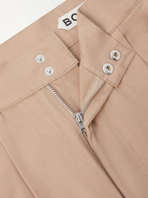 Straight-Leg Pleated Cotton-Twill Shorts - CU Straight-Leg Pleated Cotton-Twill Shorts - CU