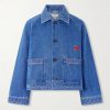 Embroidered Merino Wool-Blend Denim Jacket Embroidered Merino Wool-Blend Denim Jacket