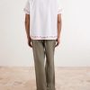 Cherry Lane Camp-Collar Embroidered Cotton-Poplin Shirt - BK