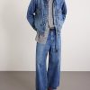 + BEYONDEXX Distressed Denim Jacket - OU + BEYONDEXX Distressed Denim Jacket - OU