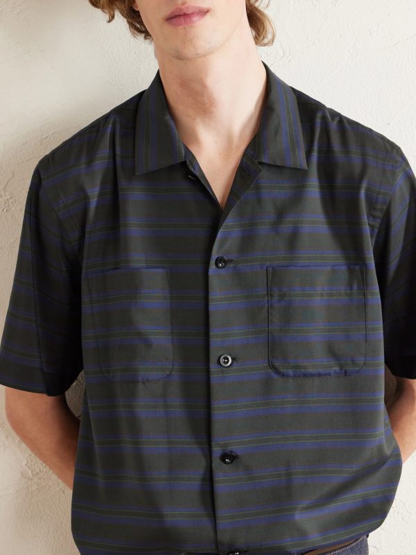 Striped Satin Shirt - CU