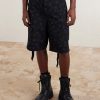 Wide-Leg Belted Floral-Print Cotton-Canvas Shorts - FR