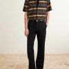 Striped Satin Shirt - OU Striped Satin Shirt - OU