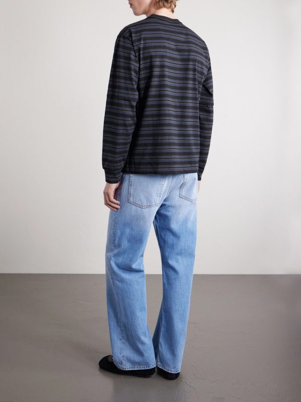Striped Cotton-Jersey T-Shirt - BK