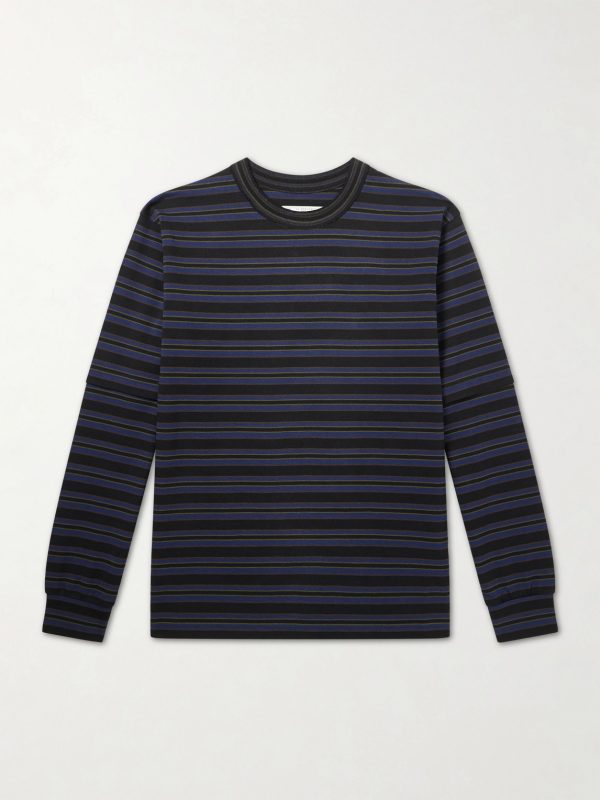 Striped Cotton-Jersey T-Shirt