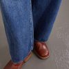 + BEYONDEXX Wide-Leg Belted Distressed Jeans - E2 + BEYONDEXX Wide-Leg Belted Distressed Jeans - E2
