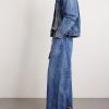 + BEYONDEXX Wide-Leg Belted Distressed Jeans - OU + BEYONDEXX Wide-Leg Belted Distressed Jeans - OU