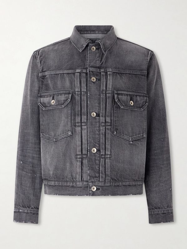 + Beyondexx Distressed Denim Jacket