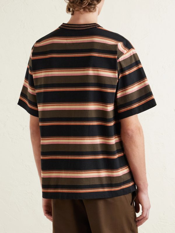 Striped Cotton-Jersey T-Shirt - BK