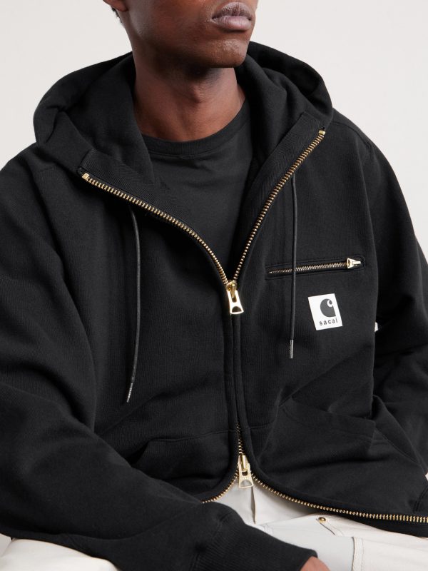+ Carhartt WIP Logo-Appliquéd Cotton-Jersey Zip-Up Hoodie - CU + Carhartt WIP Logo-Appliquéd Cotton-Jersey Zip-Up Hoodie - CU