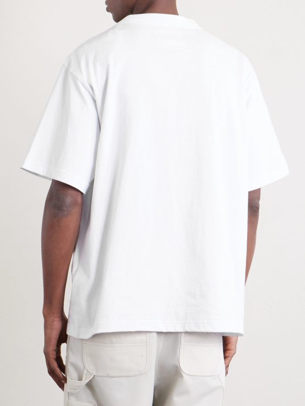 + Carhartt WIP Logo-Appliquéd Cotton-Jersey T-Shirt - BK + Carhartt WIP Logo-Appliquéd Cotton-Jersey T-Shirt - BK