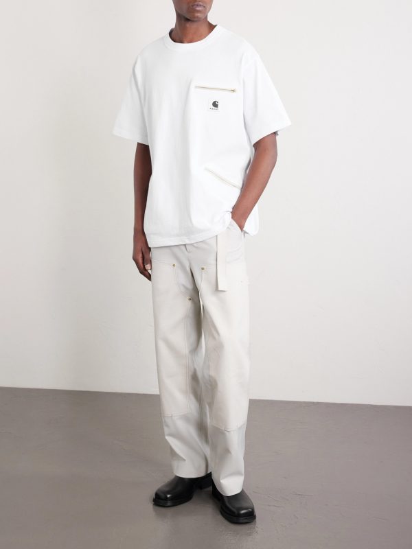 + Carhartt WIP Logo-Appliquéd Cotton-Jersey T-Shirt - OU + Carhartt WIP Logo-Appliquéd Cotton-Jersey T-Shirt - OU