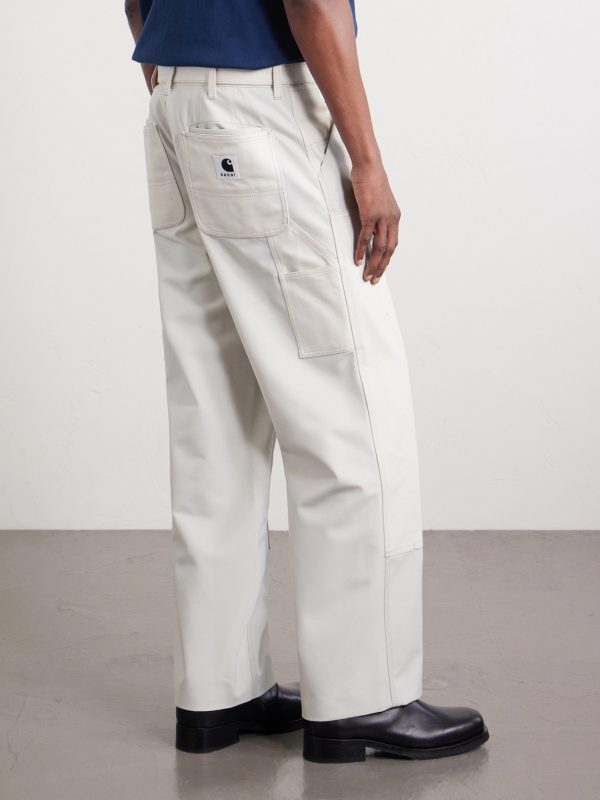 + Carhartt WIP Duck Wide-Leg Belted Grain de Poudre and Cotton-Canvas Trousers - BK + Carhartt WIP Duck Wide-Leg Belted Grain de Poudre and Cotton-Canvas Trousers - BK