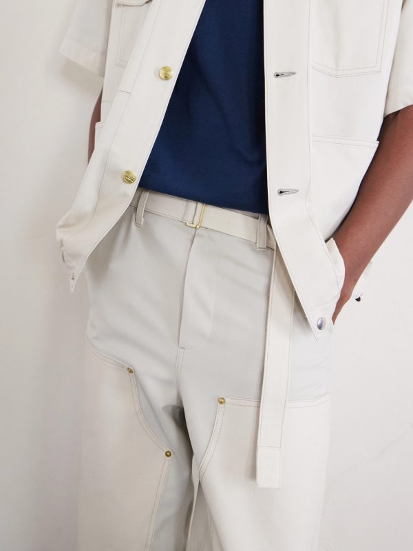 + Carhartt WIP Duck Wide-Leg Belted Grain de Poudre and Cotton-Canvas Trousers - CU + Carhartt WIP Duck Wide-Leg Belted Grain de Poudre and Cotton-Canvas Trousers - CU