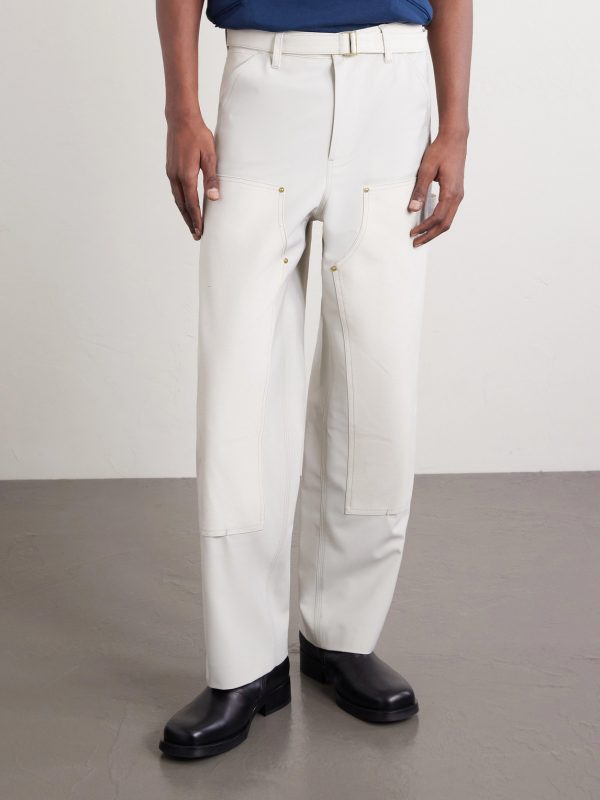 + Carhartt WIP Duck Wide-Leg Belted Grain de Poudre and Cotton-Canvas Trousers - FR + Carhartt WIP Duck Wide-Leg Belted Grain de Poudre and Cotton-Canvas Trousers - FR