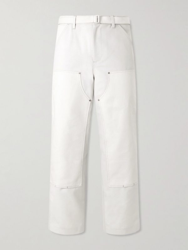+ Carhartt WIP Duck Wide-Leg Belted Grain de Poudre and Cotton-Canvas Trousers + Carhartt WIP Duck Wide-Leg Belted Grain de Poudre and Cotton-Canvas Trousers
