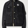 + Carhart WIP Padded Shell and Cotton-Twill Bomber Jacket + Carhart WIP Padded Shell and Cotton-Twill Bomber Jacket