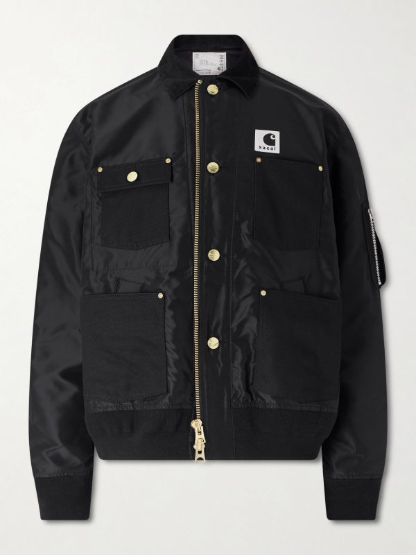 + Carhart WIP Padded Shell and Cotton-Twill Bomber Jacket + Carhart WIP Padded Shell and Cotton-Twill Bomber Jacket