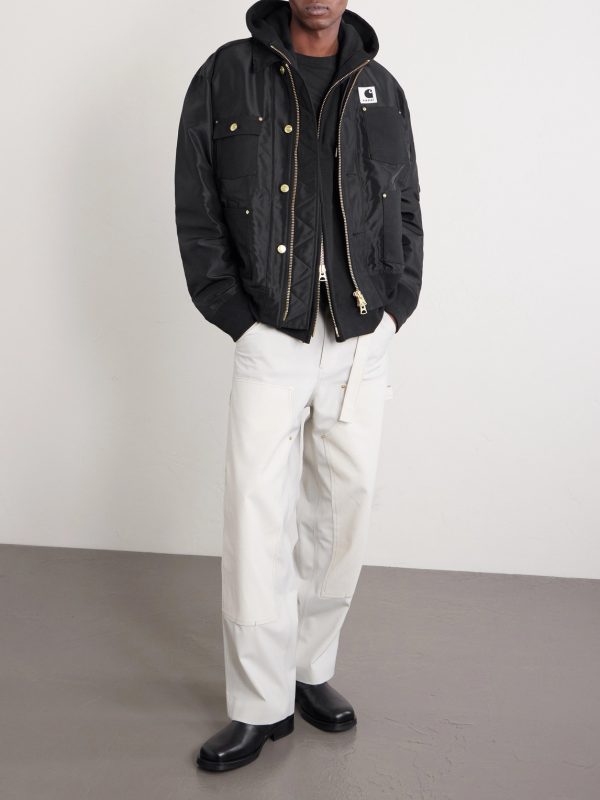 + Carhart WIP Padded Shell and Cotton-Twill Bomber Jacket - OU + Carhart WIP Padded Shell and Cotton-Twill Bomber Jacket - OU