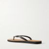 City Leather Flip Flop Sandals - BK