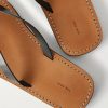 City Leather Flip Flop Sandals - CU