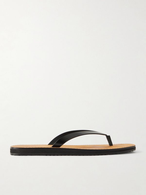 City Leather Flip Flop Sandals