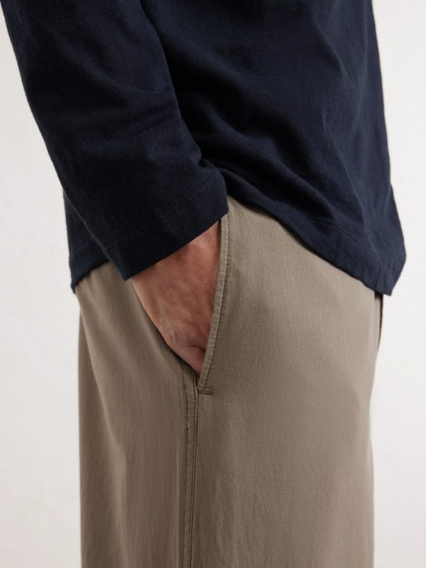 Time Straight-Leg Cotton Trousers - E1 Time Straight-Leg Cotton Trousers - E1