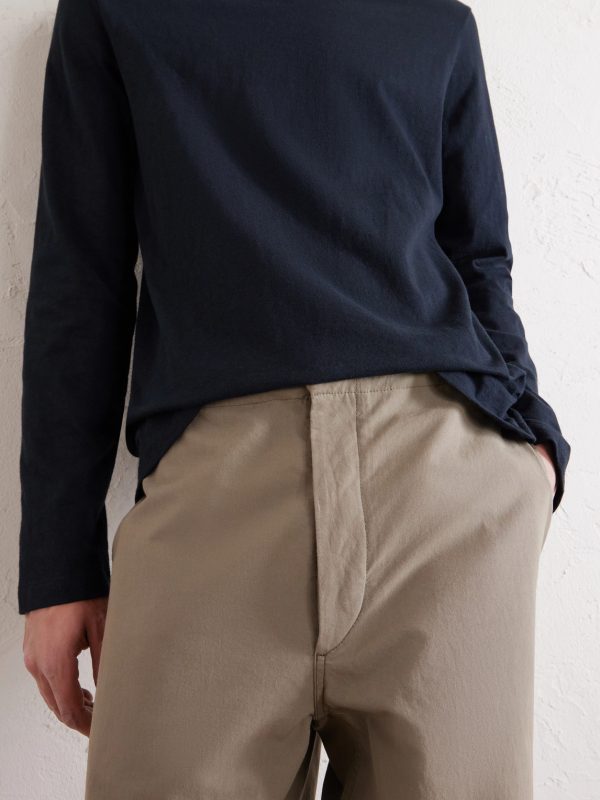 Time Straight-Leg Cotton Trousers - E2 Time Straight-Leg Cotton Trousers - E2