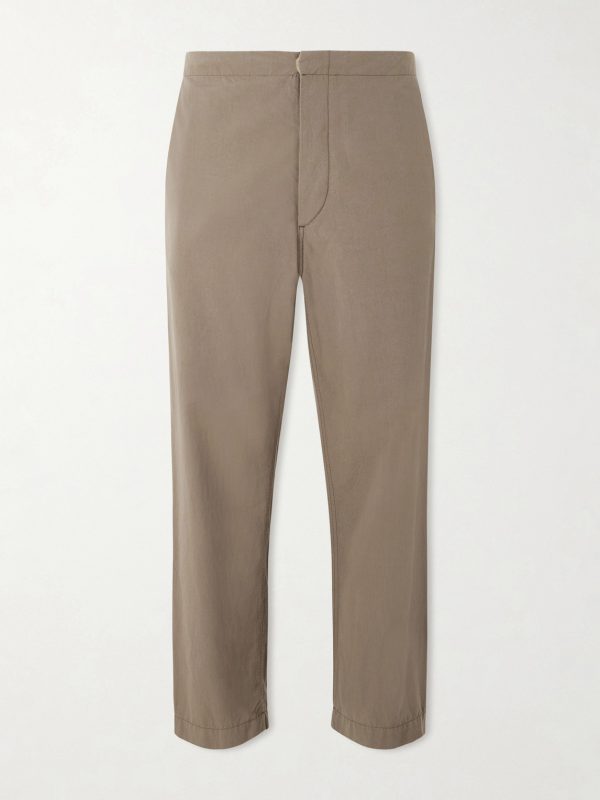 Time Straight-Leg Cotton Trousers Time Straight-Leg Cotton Trousers