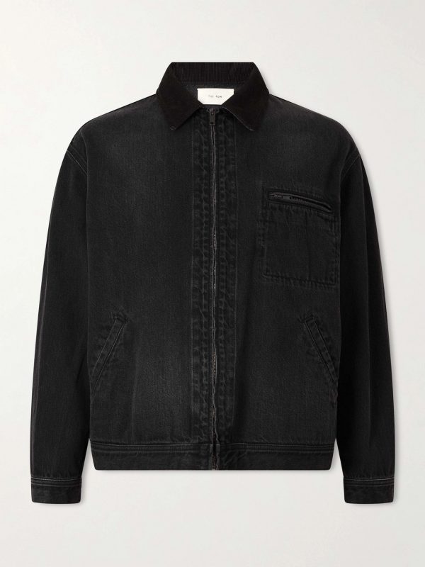 Tarquin Corduroy-Trimmed Denim Jacket Tarquin Corduroy-Trimmed Denim Jacket