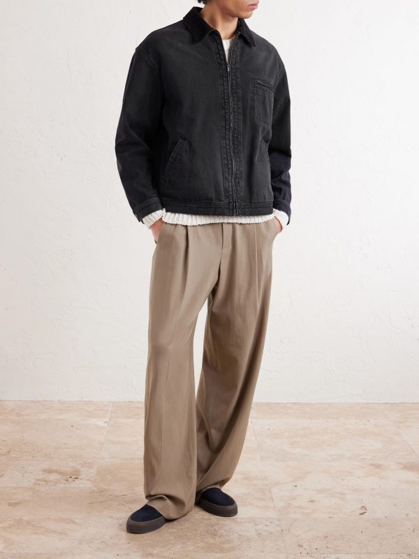 Tarquin Corduroy-Trimmed Denim Jacket - OU Tarquin Corduroy-Trimmed Denim Jacket - OU
