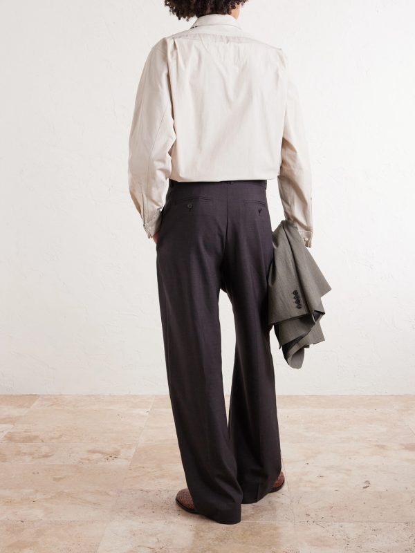 Thom Straight-Leg Wool Trousers - BK Thom Straight-Leg Wool Trousers - BK