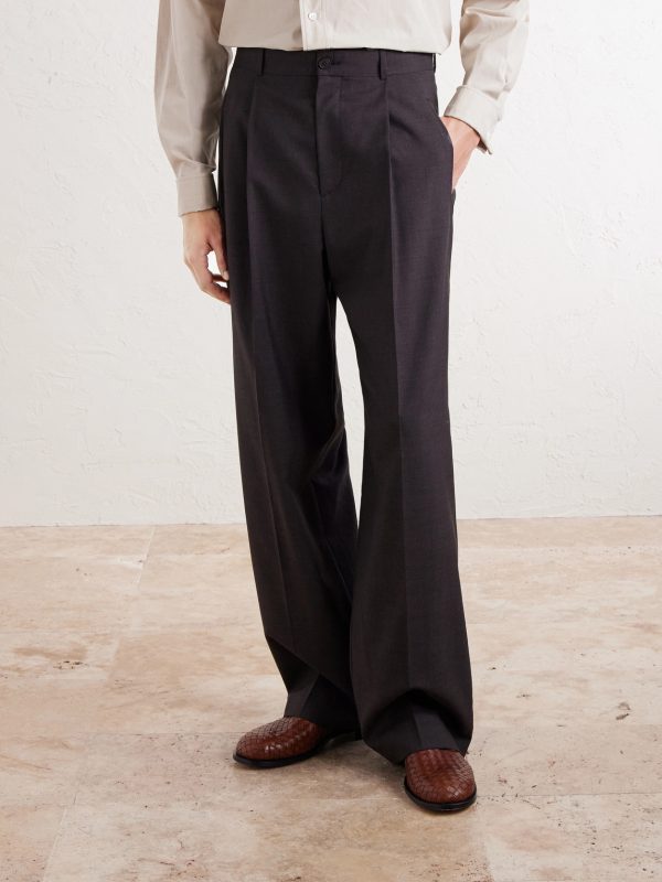 Thom Straight-Leg Wool Trousers - FR Thom Straight-Leg Wool Trousers - FR