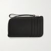 Small Zipped Full-Grain Leather Wallet - BK