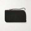 Small Zipped Full-Grain Leather Wallet