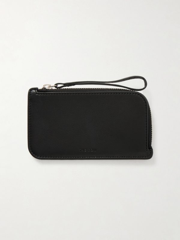 Small Zipped Full-Grain Leather Wallet