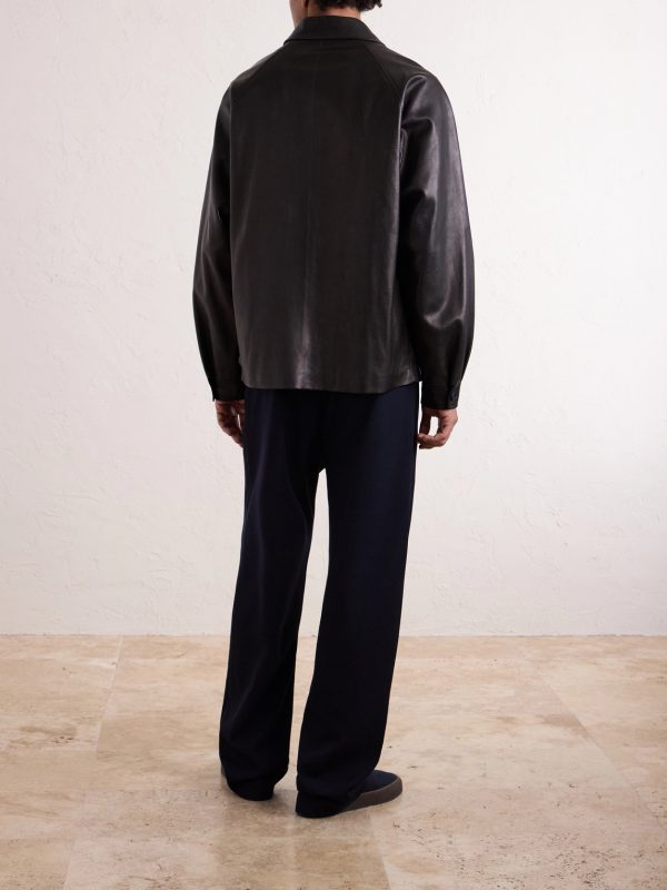 Mount Leather Blouson Jacket - BK